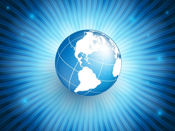 地球仪在射线与复制空间。Eps10图片下载