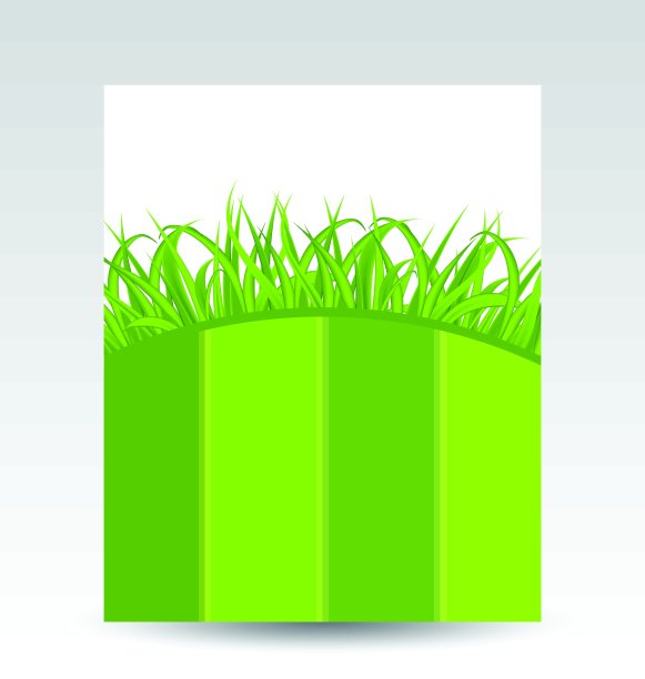 生态牌带绿草图片下载