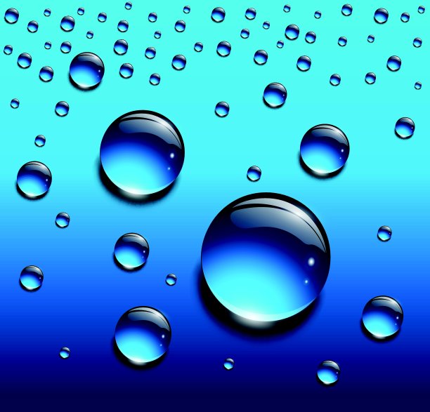 蓝色水滴图片下载