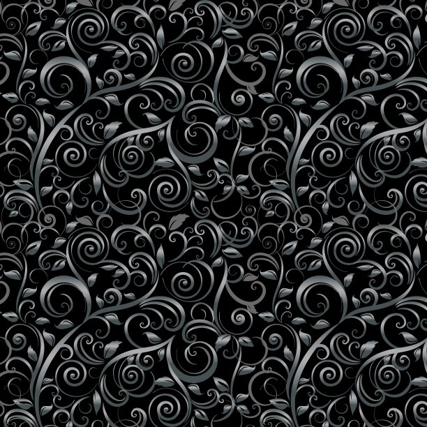 花卉抽象背景，无缝衔接图片下载