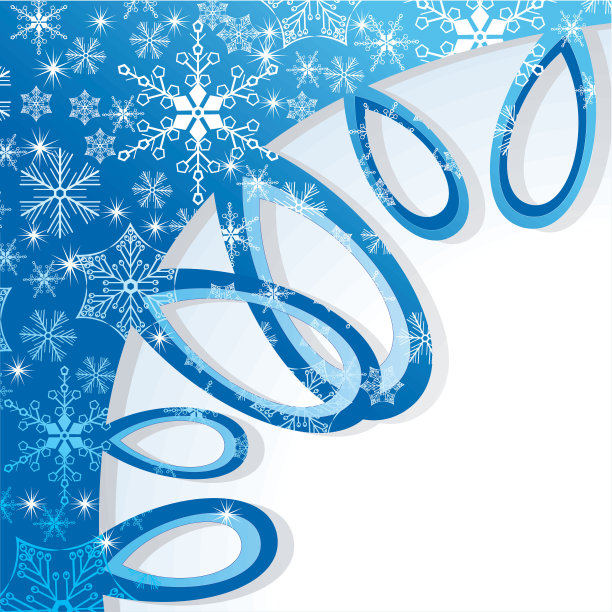 雪花背景的向量集图片下载