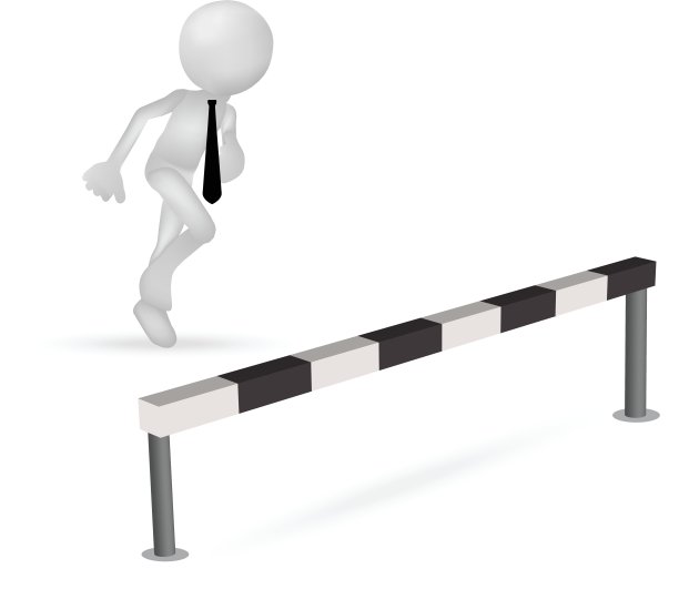 3d商人跑步跳过障碍图片下载