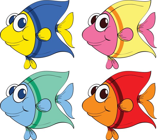 孤立的热带鱼图片下载