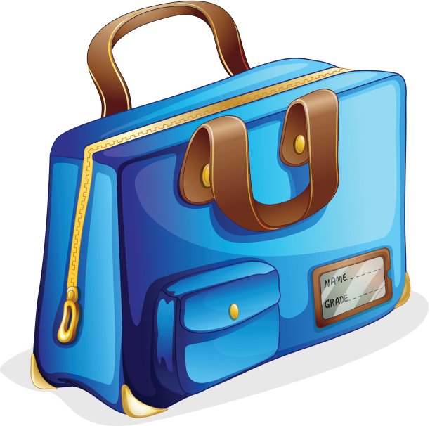 一个蓝色的包图片下载