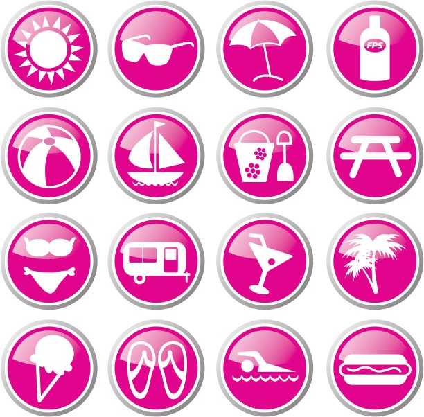 海滩夏日度假偶像图片下载