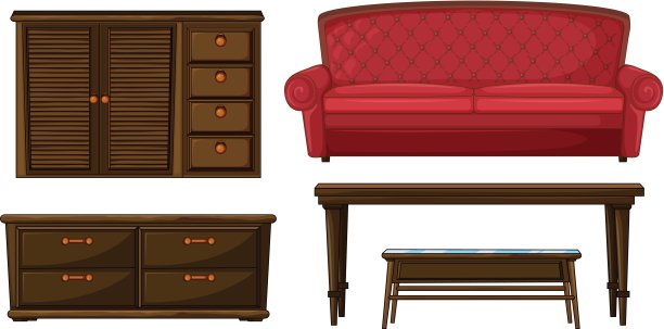 一套客厅用具图片下载