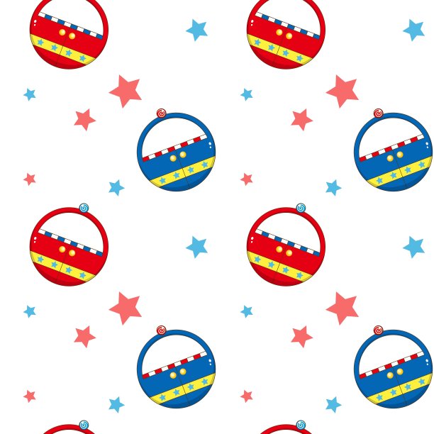 无缝设计的摩天轮汽车和星星图片下载