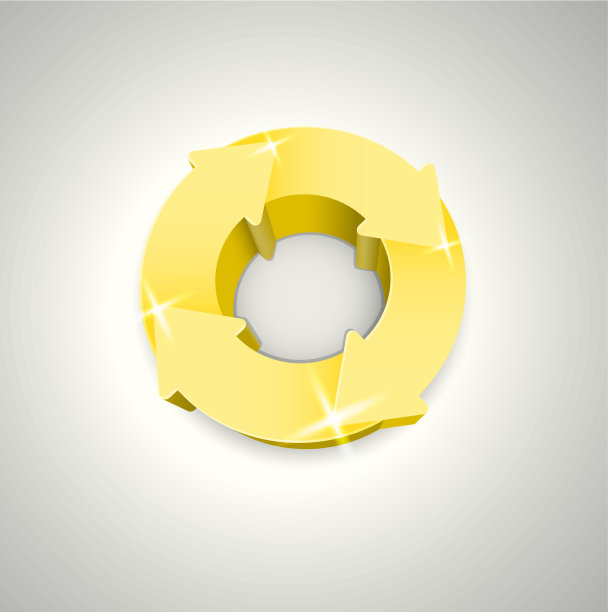 黄色的循环图图片下载