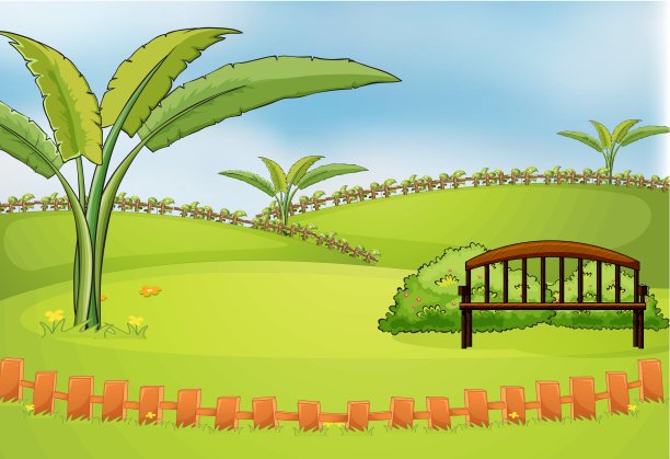 一个空的公园图片下载