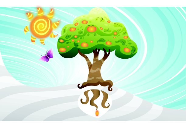 树从亲缘中升起图片下载