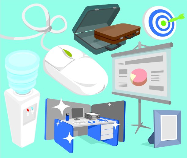 办公室对象集图片下载