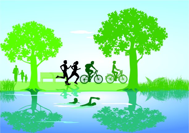 湖上的运动图片下载