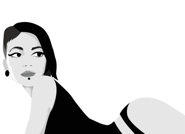 复古女人肖像图片下载