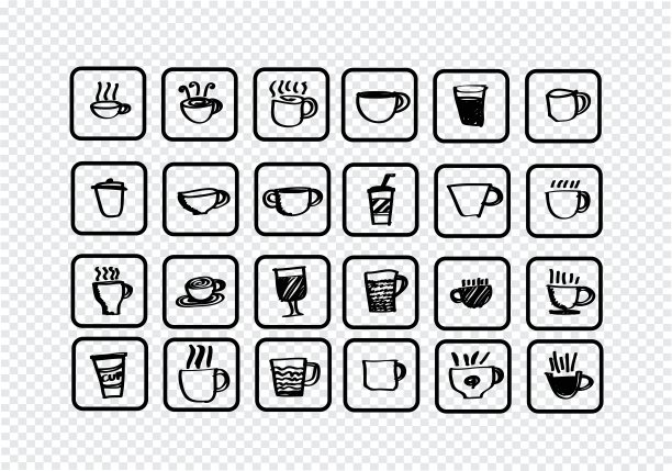 咖啡杯套手绘图片下载