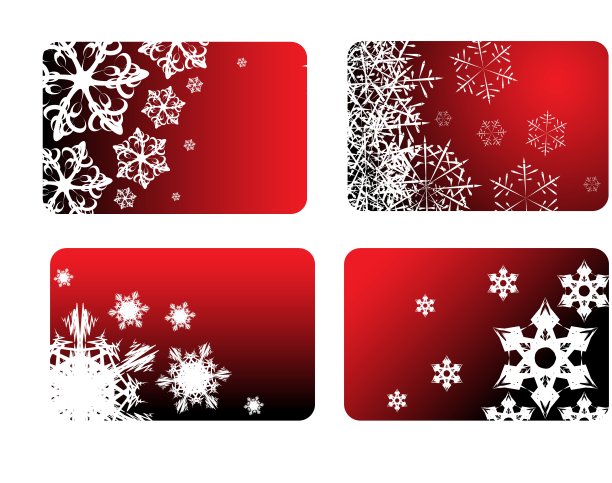 红色的圣诞卡片图片下载