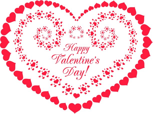 情人节矢量背景与心形图片下载