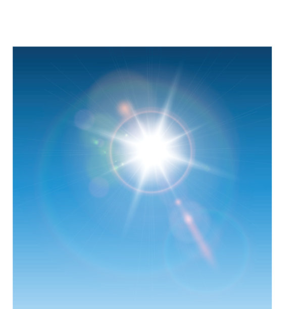 太阳有透镜光斑图片下载