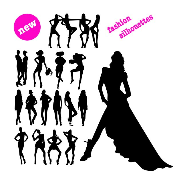 新时尚轮廓图片下载