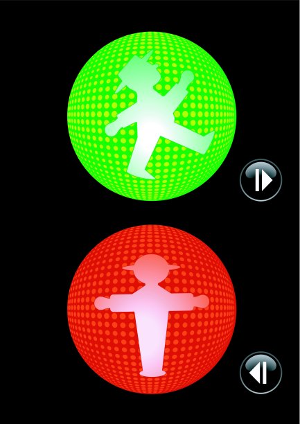 交通灯走走停停图片下载