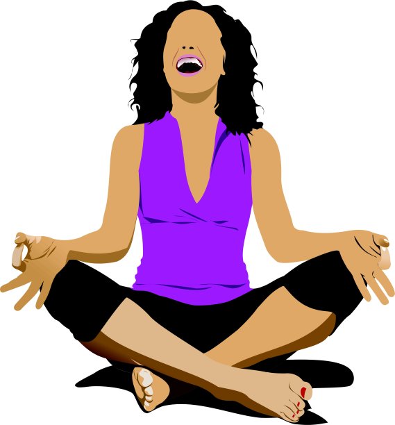 瑜伽姿势-向量海报图片下载