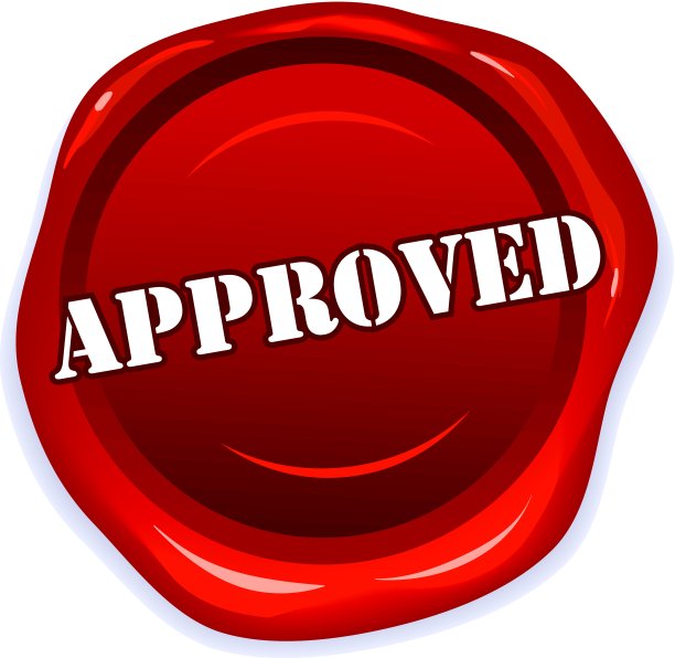 矢量蜡密封批准!图片下载