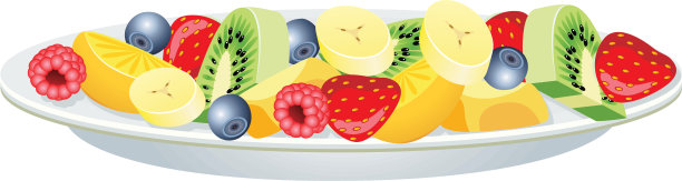 矢量水果沙拉图片下载