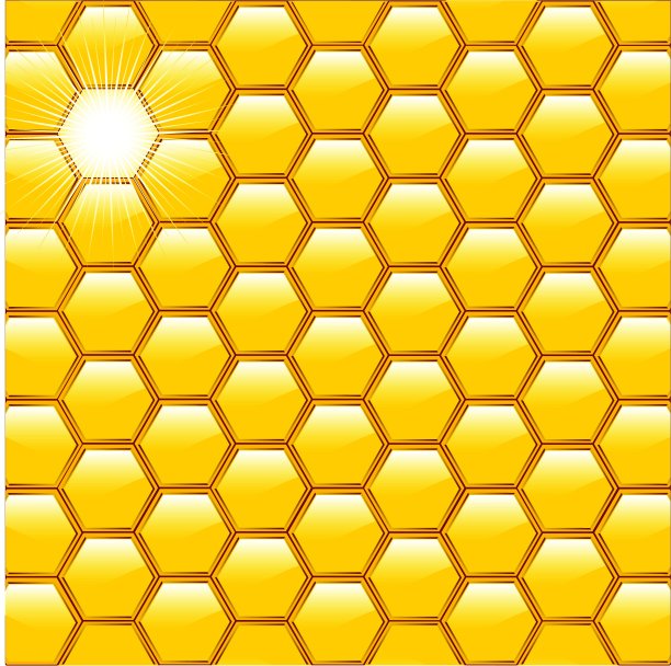 发光的蜂窝背景图片下载