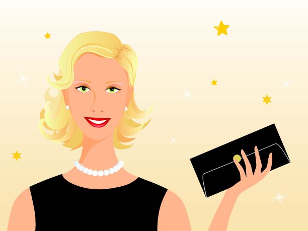 金发美女晚上图片下载