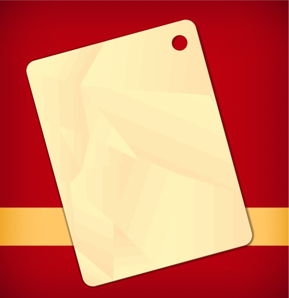 黄色标签贴红色图片下载