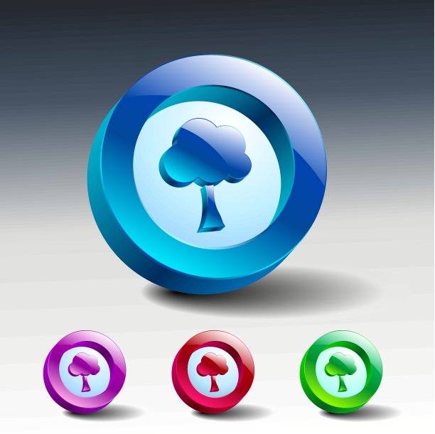 树玻璃图标设置颜色自然图片下载