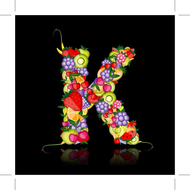 水果字母为您的设计。在我的画廊里看其他人图片下载