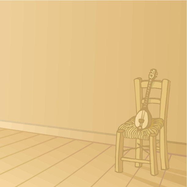 Baglamas坐在椅子上图片下载