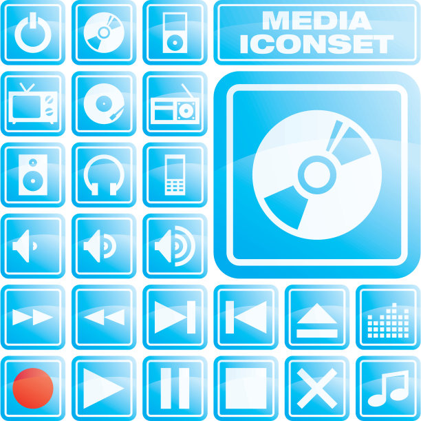 媒体图标集，(01b)图片下载