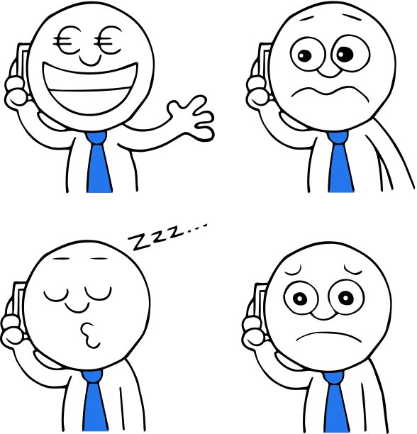 电话上的商人图片下载