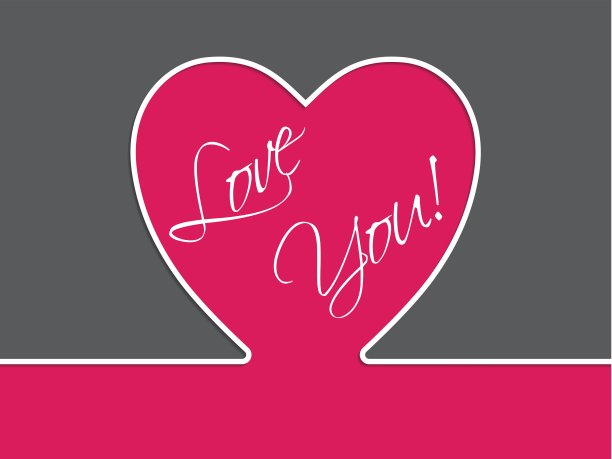 简单的情人节卡片图片下载