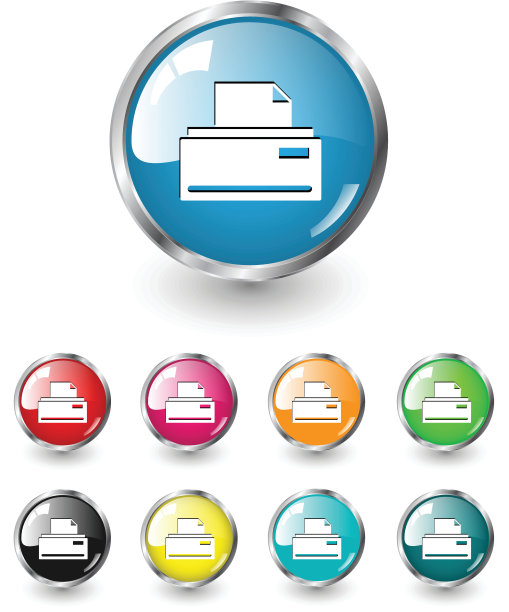 打印图标，矢量集图片下载