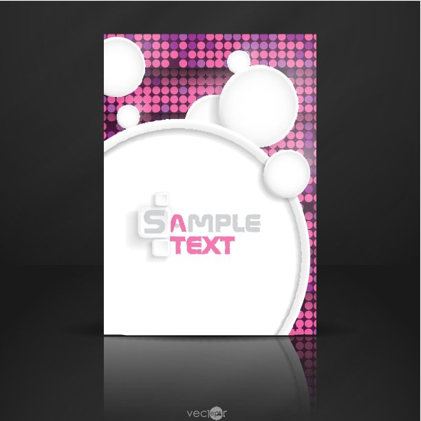 抽象背景与白纸圆圈图片下载