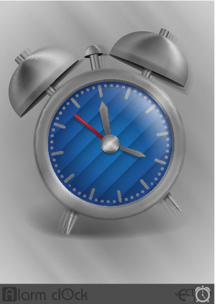 金属古典风格闹钟。图片下载