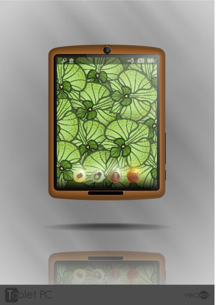 平板电脑和手机。图片下载