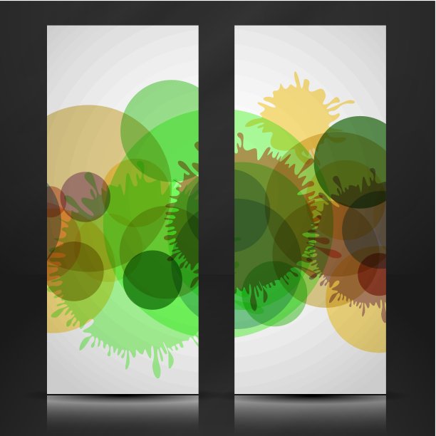 抽象的彩色的旗帜。图片下载