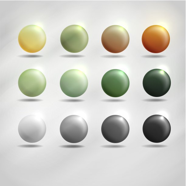 彩色的圆形按钮。图片下载