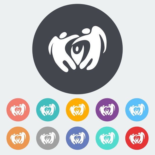 优雅抽象家庭平面图标。图片下载