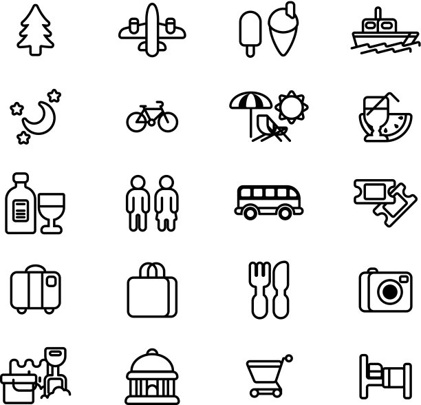 旅游及旅游标志图片下载