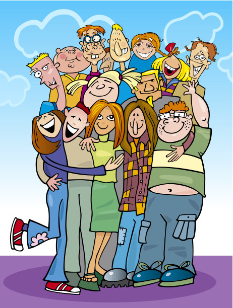 卡通青少年组图片下载