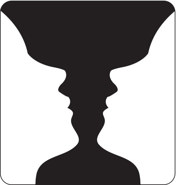 脸或花瓶-两张脸的幻觉出现像一个花瓶图片下载