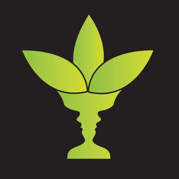 抽象花瓶与幻想的两张脸像花瓶图片下载