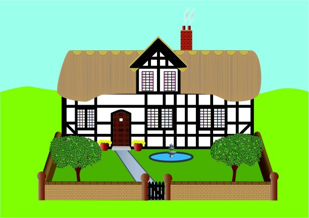 茅草屋图片下载