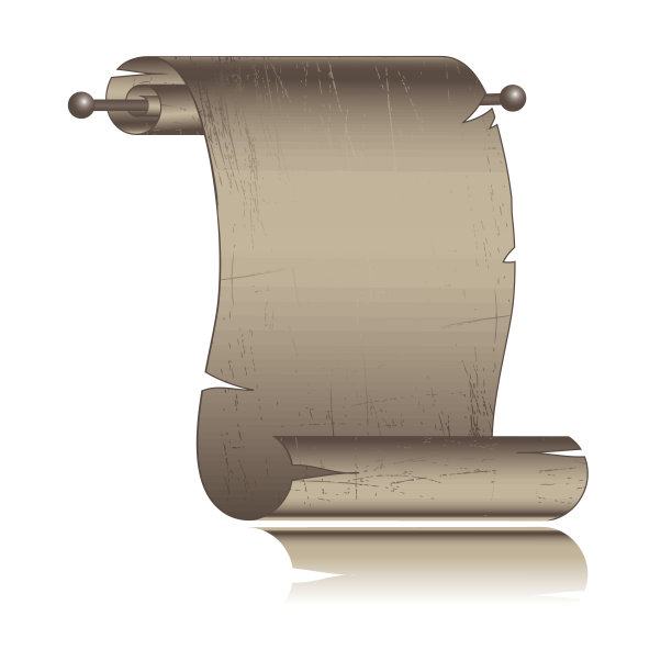 羊皮纸。矢量图素材图片