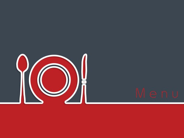 餐厅广告背景设计图片下载