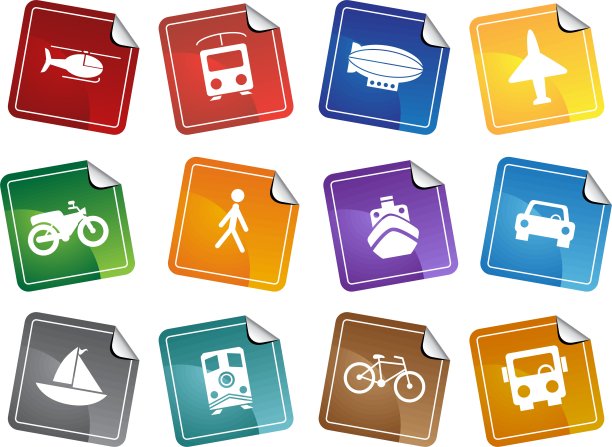 交通按钮-贴纸图片下载